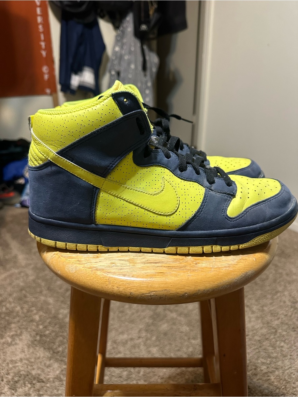 Vintage Nike dunk high “Homer Simpson” 2009 size 10